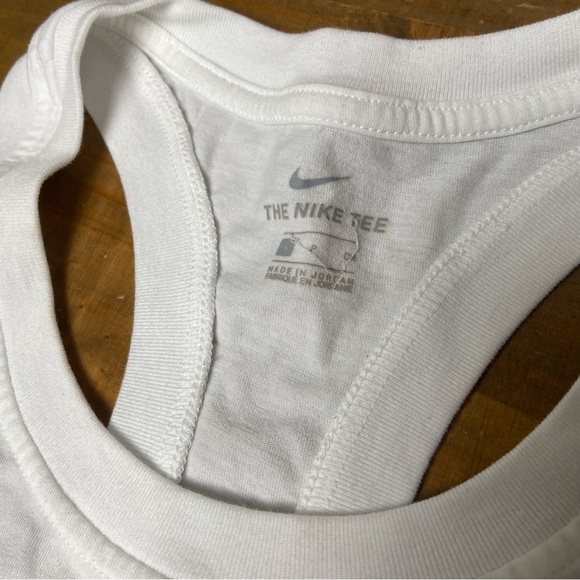 Nike White Core Stripe Tank Top-Retro Stripe-Women's Size Small - Picture 5 of 7